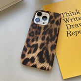 Faux Leather Leopard Print Phone Case